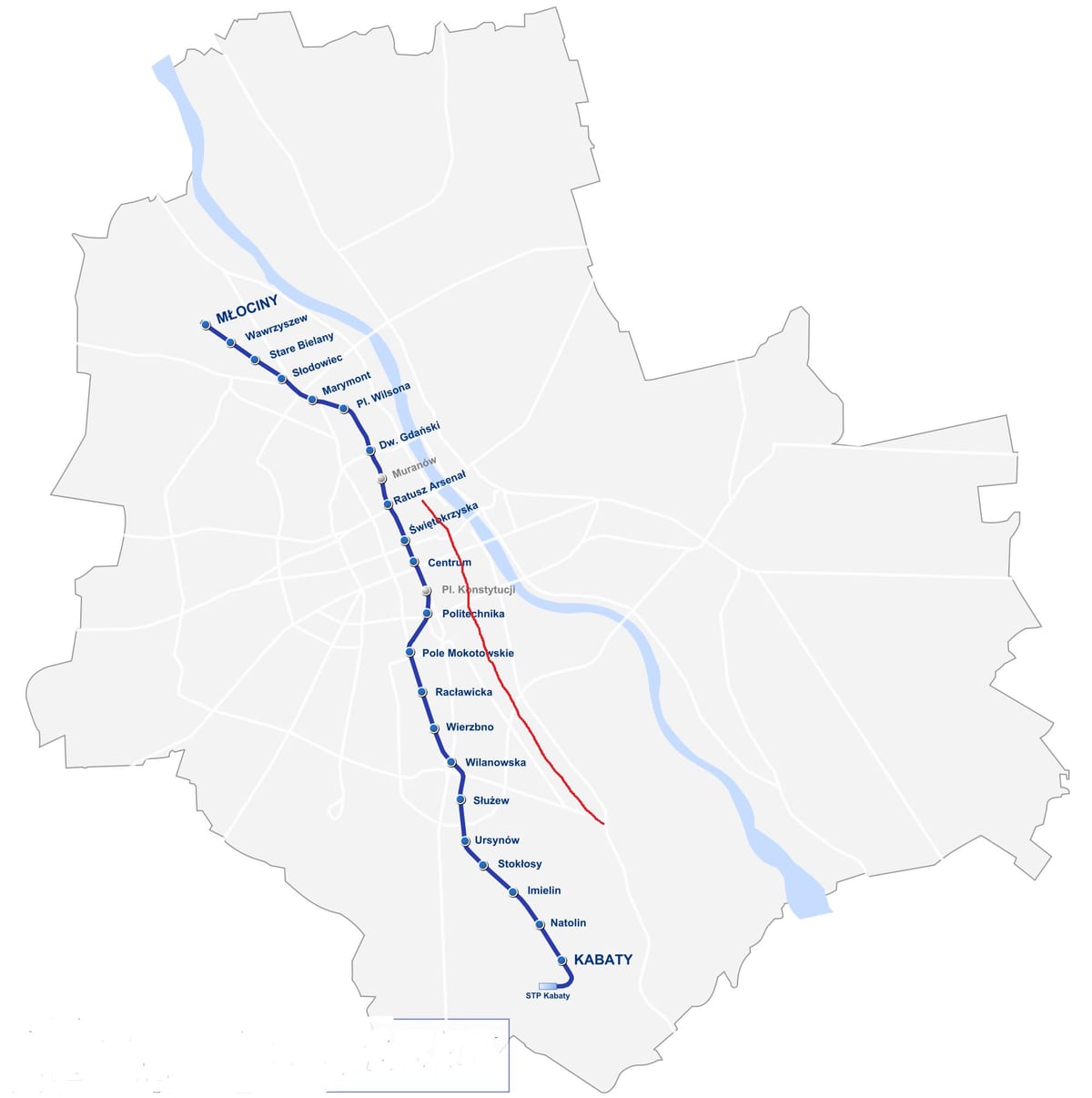 Varşova haritası royal route 