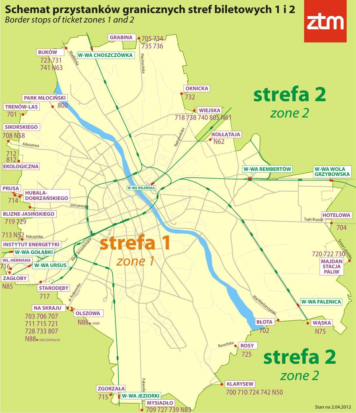 Varşova Harita Bölgesi 1 2 