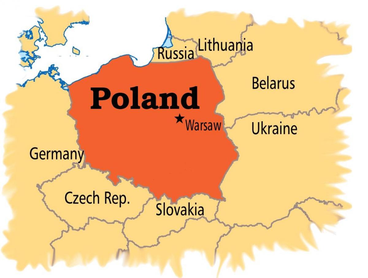 Varşova haritası Avrupa