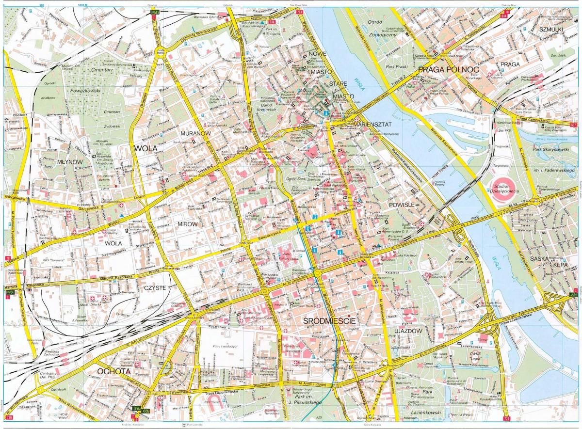 Haritada Varşova 