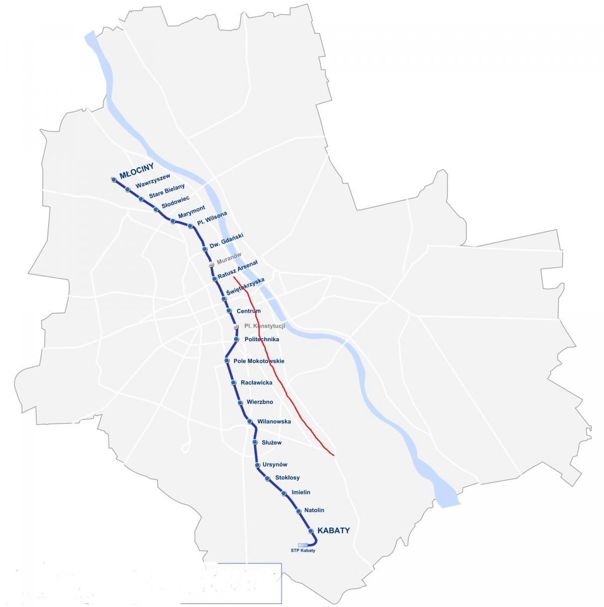Varşova haritası royal route 