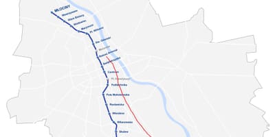 Varşova haritası royal route 