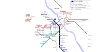 Varşova metro haritası