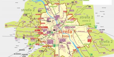 Varşova haritası otobüs 